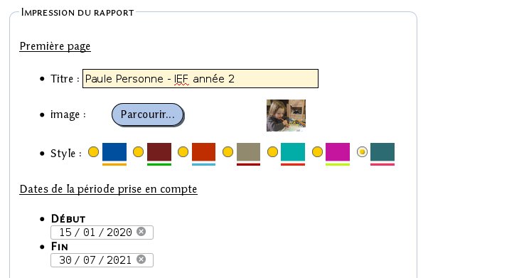 Choisir un thème pour le rapport